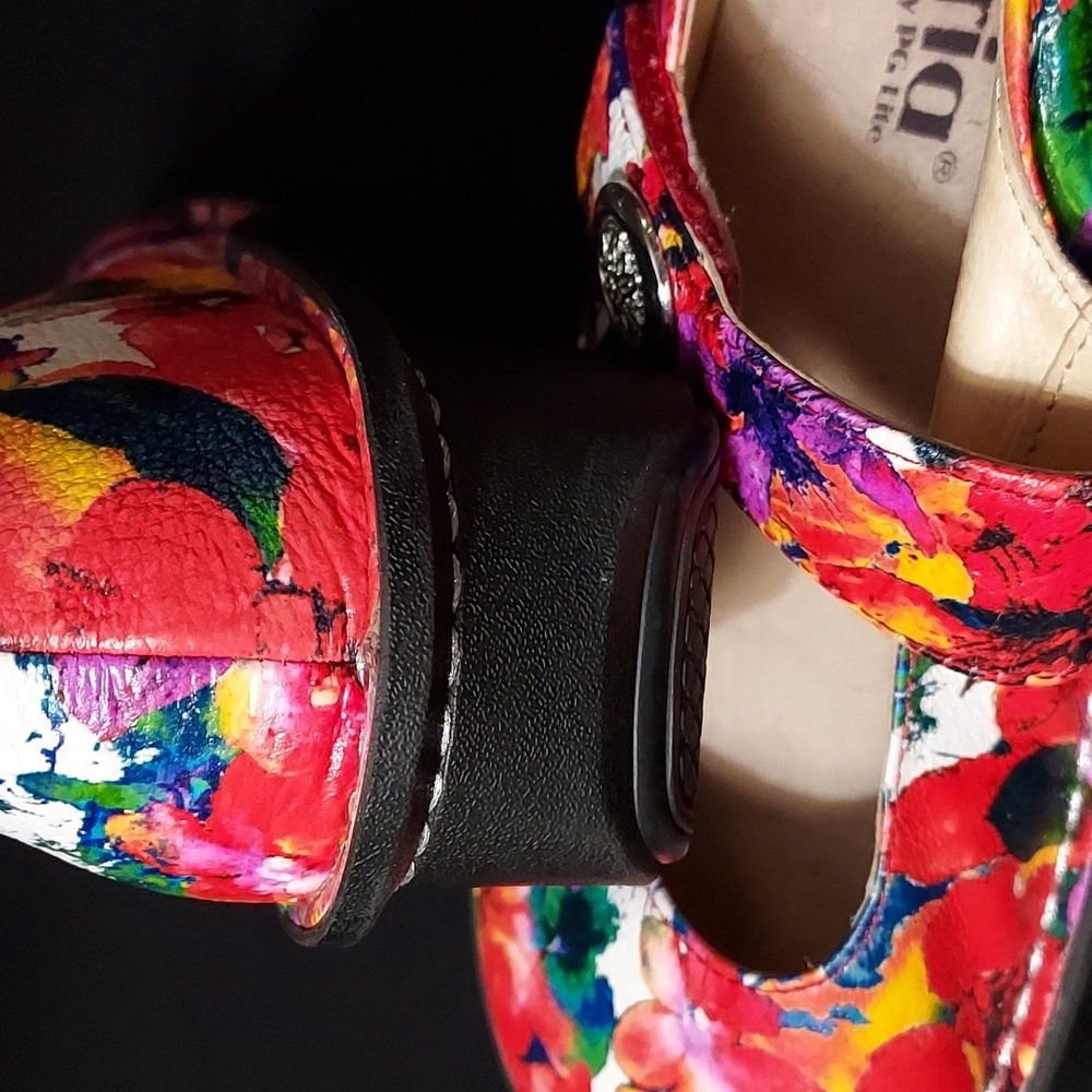 Alegria Women's Floral Mary Jane Shoes  Sz 36   FINAL - Picture 6 of 13